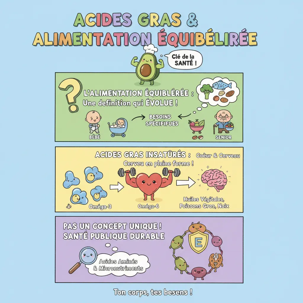alimentation équilibrée - acides gras