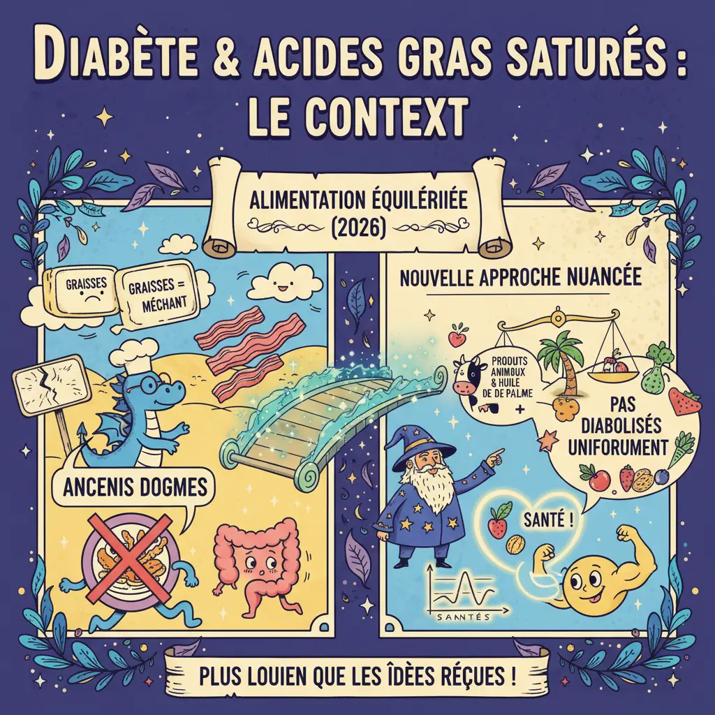 acides gras saturés - diabète